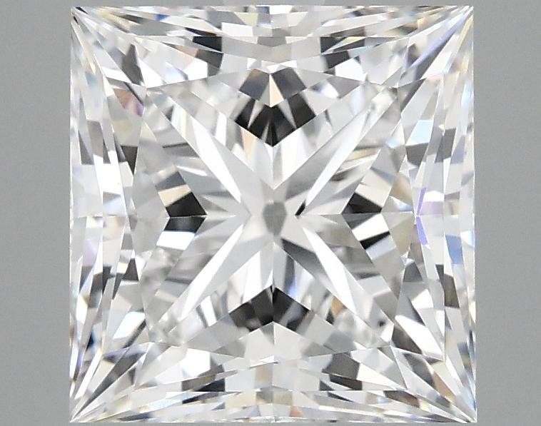 4.03 Carat Princess Shaped Ideal Cut VVS2 IGI Certified Lab Grown Diamond