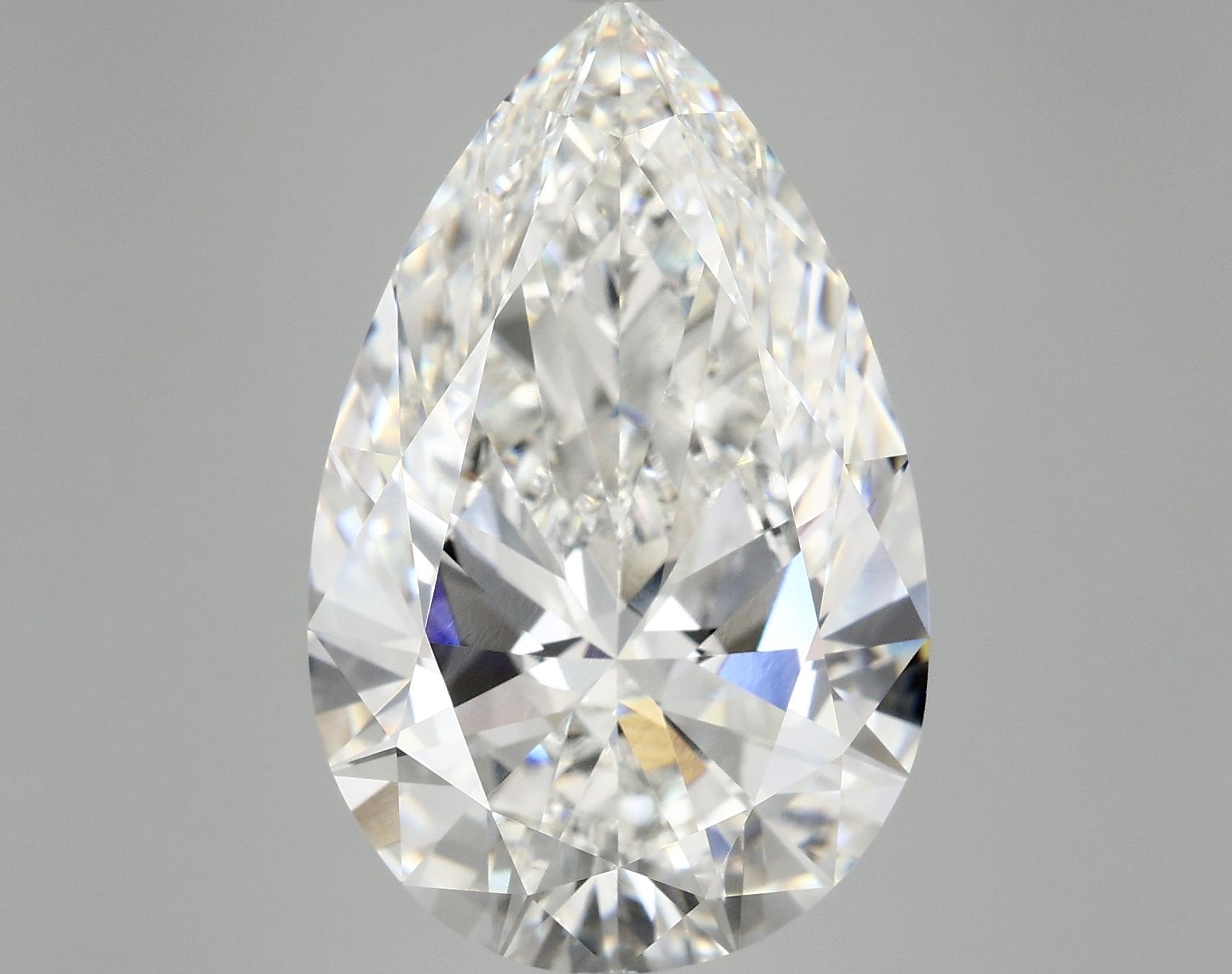 10.0 Carat Pear Shaped Ideal Cut VVS2 IGI Certified Lab Grown Diamond