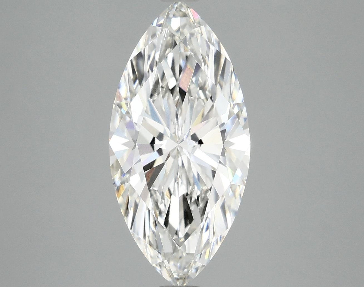 3.06 Carat Marquise Shaped Ideal Cut VVS2 IGI Certified Lab Grown Diamond