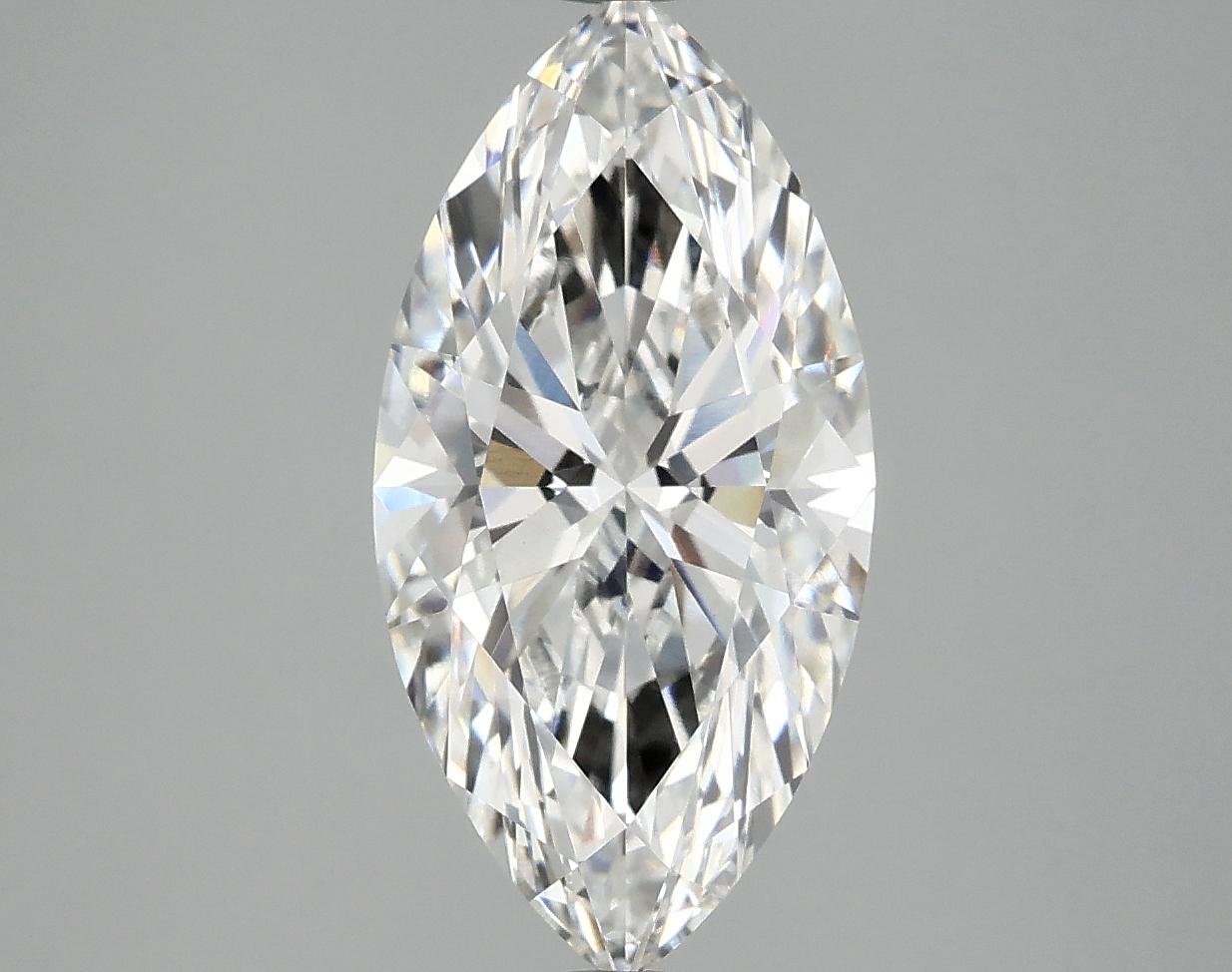 3.08 Carat Marquise Shaped Ideal Cut VVS2 IGI Certified Lab Grown Diamond