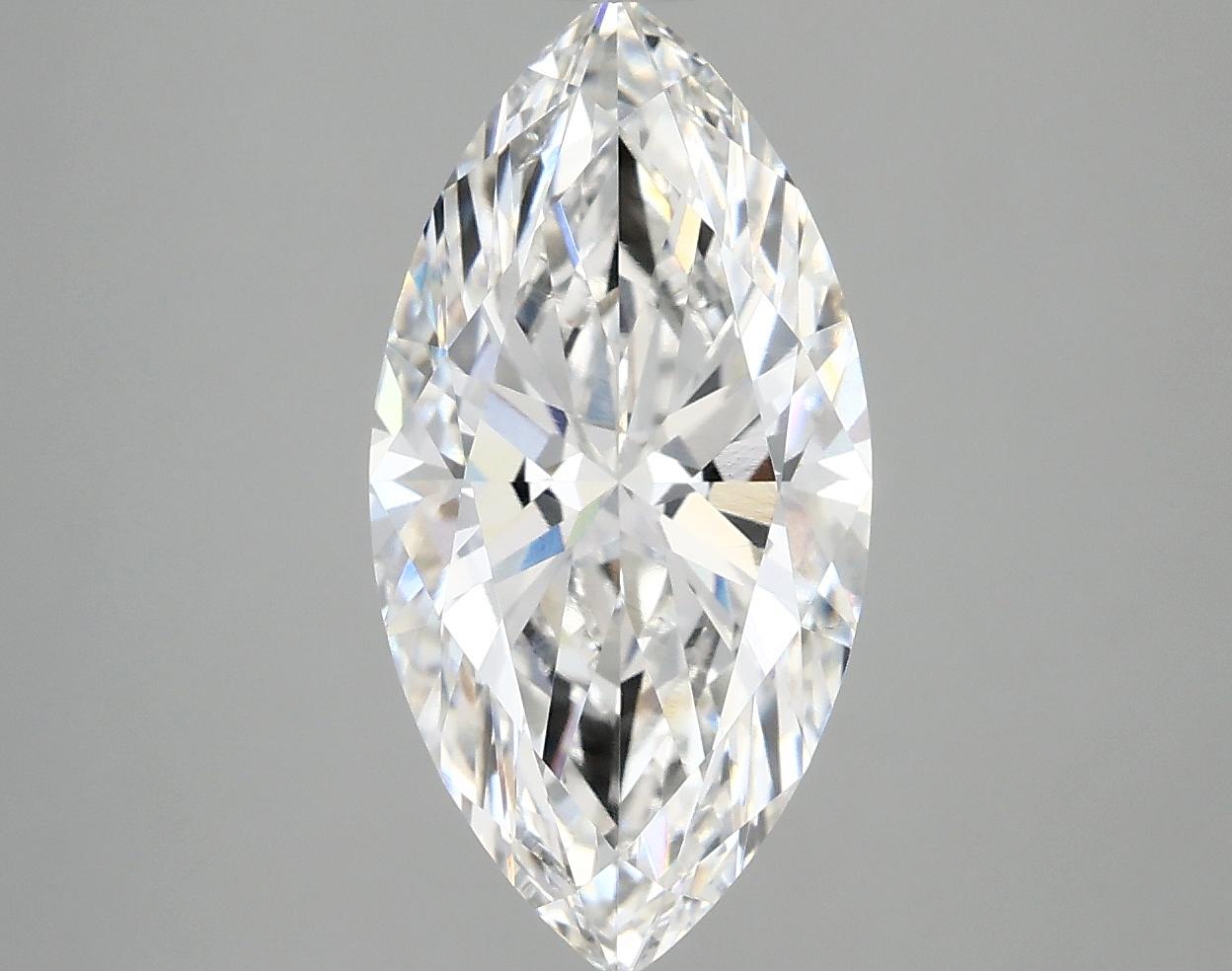 2.97 Carat Marquise Shaped Ideal Cut VVS2 IGI Certified Lab Grown Diamond