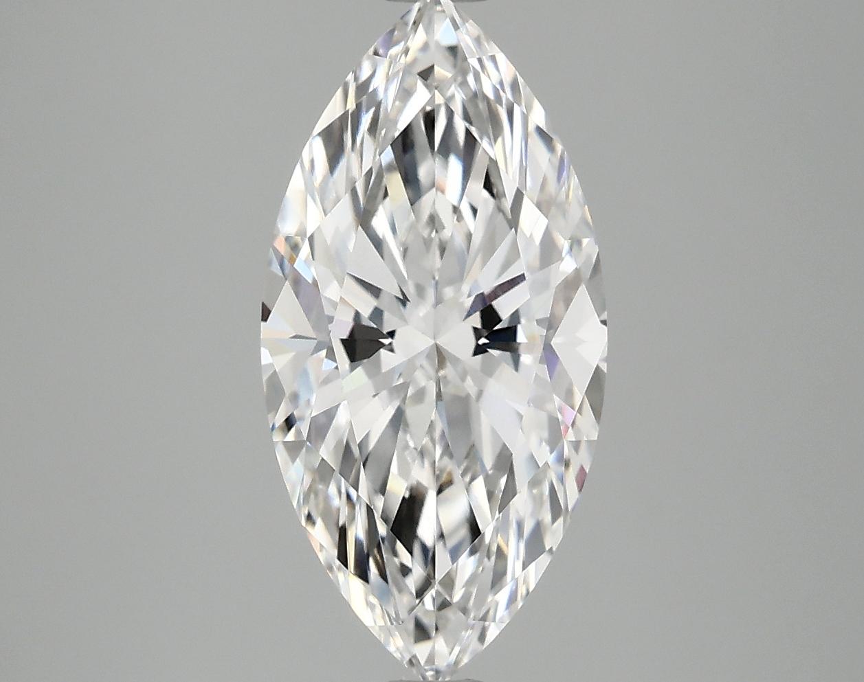 3.08 Carat Marquise Shaped Ideal Cut VVS2 IGI Certified Lab Grown Diamond