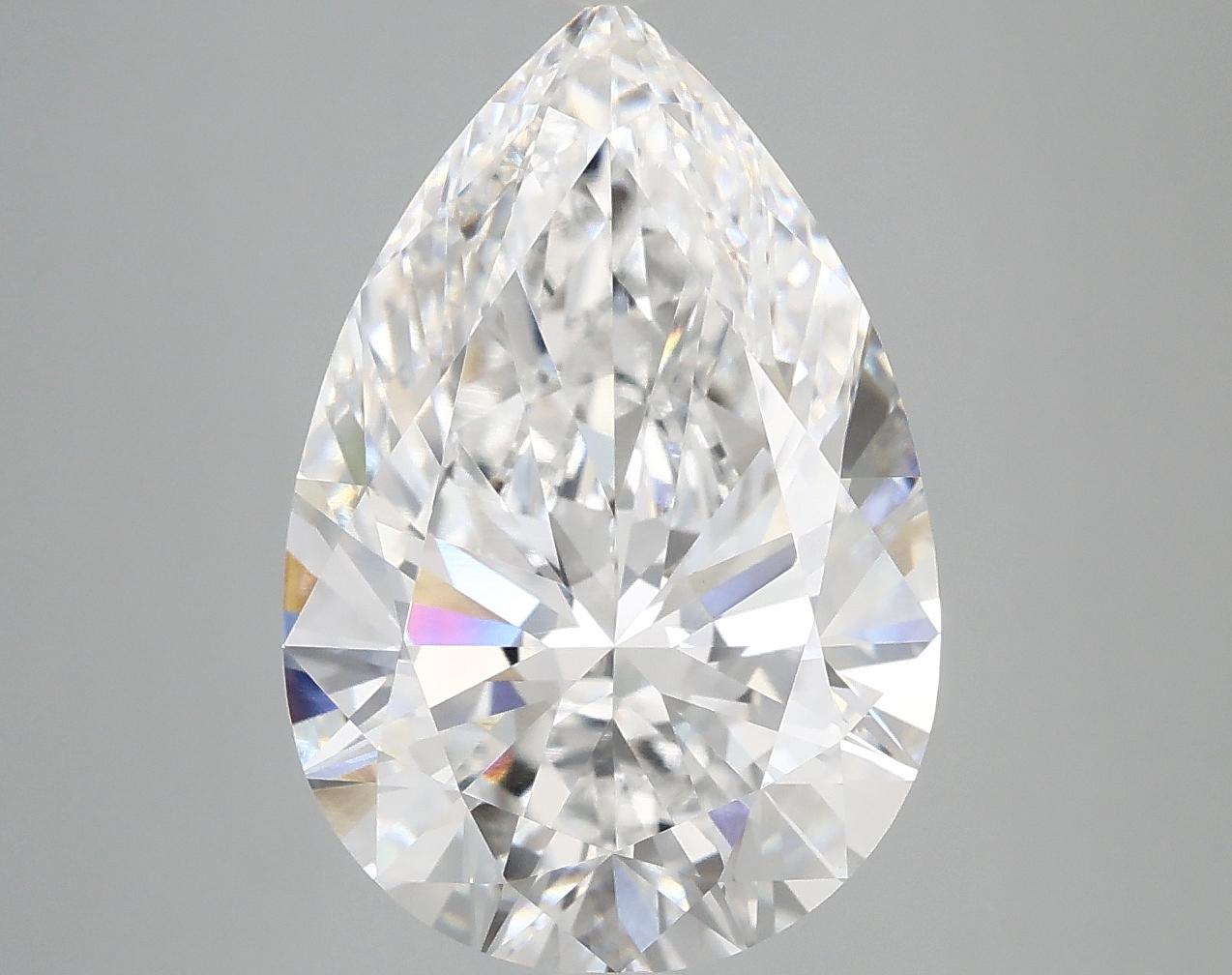 5.47 Carat Pear Shaped Excellent Cut VVS2 IGI Certified Lab Grown Diamond