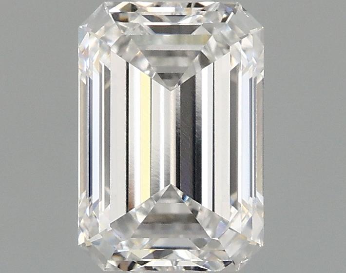 0.98 Carat Emerald Shaped Ideal Cut VVS2 IGI Certified Lab Grown Diamond