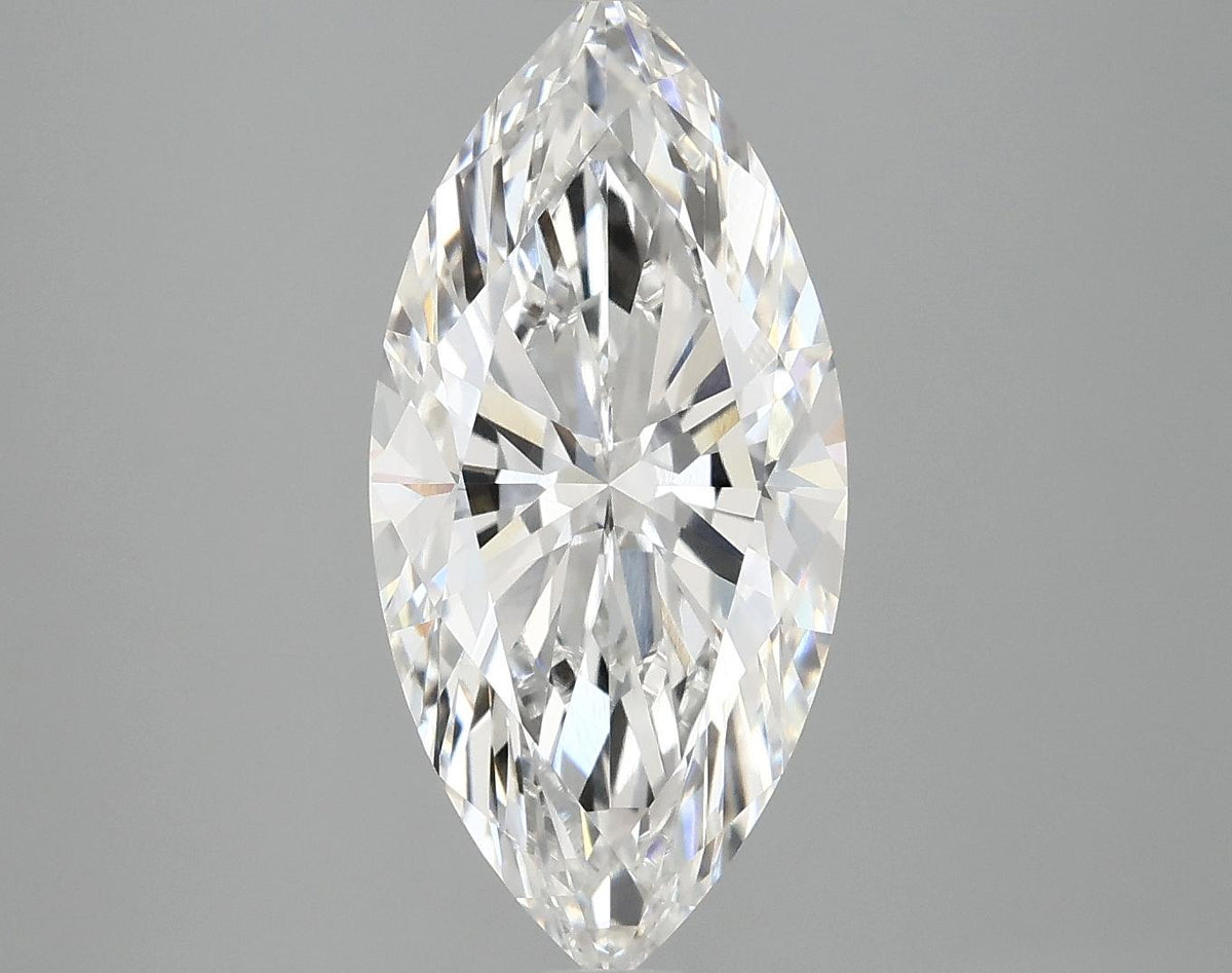 3.09 Carat Marquise Shaped Excellent Cut VVS2 IGI Certified Lab Grown Diamond