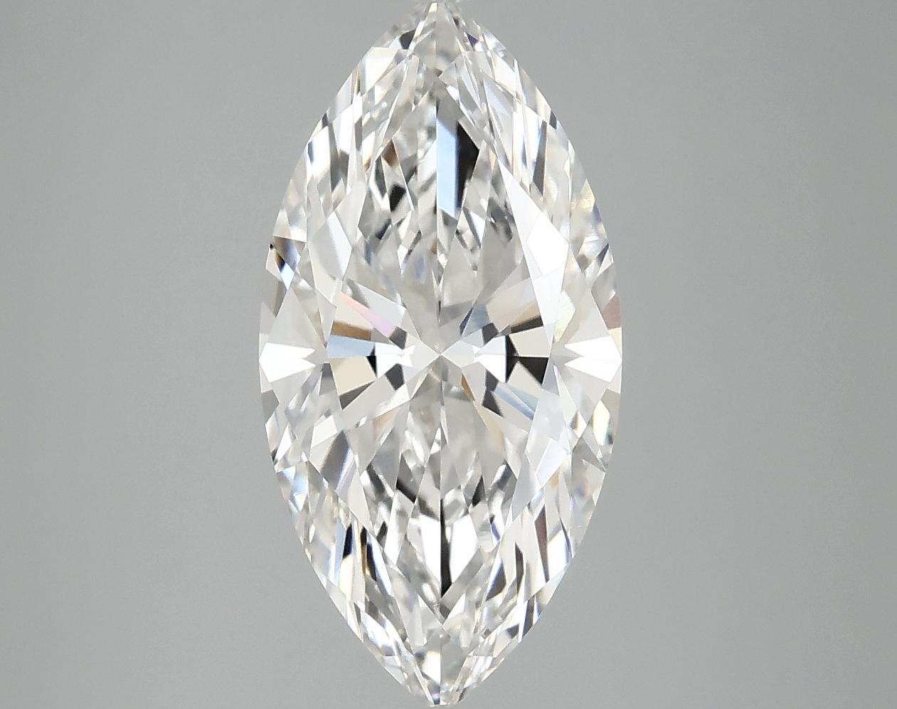3.07 Carat Marquise Shaped Ideal Cut VVS2 IGI Certified Lab Grown Diamond