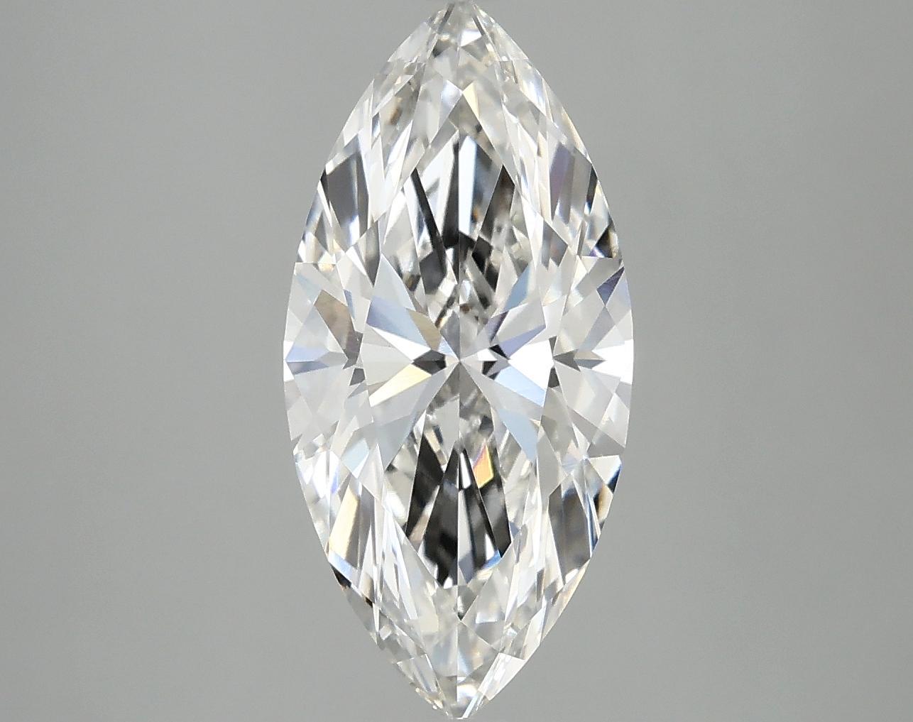 2.86 Carat Marquise Shaped Excellent Cut VVS2 IGI Certified Lab Grown Diamond