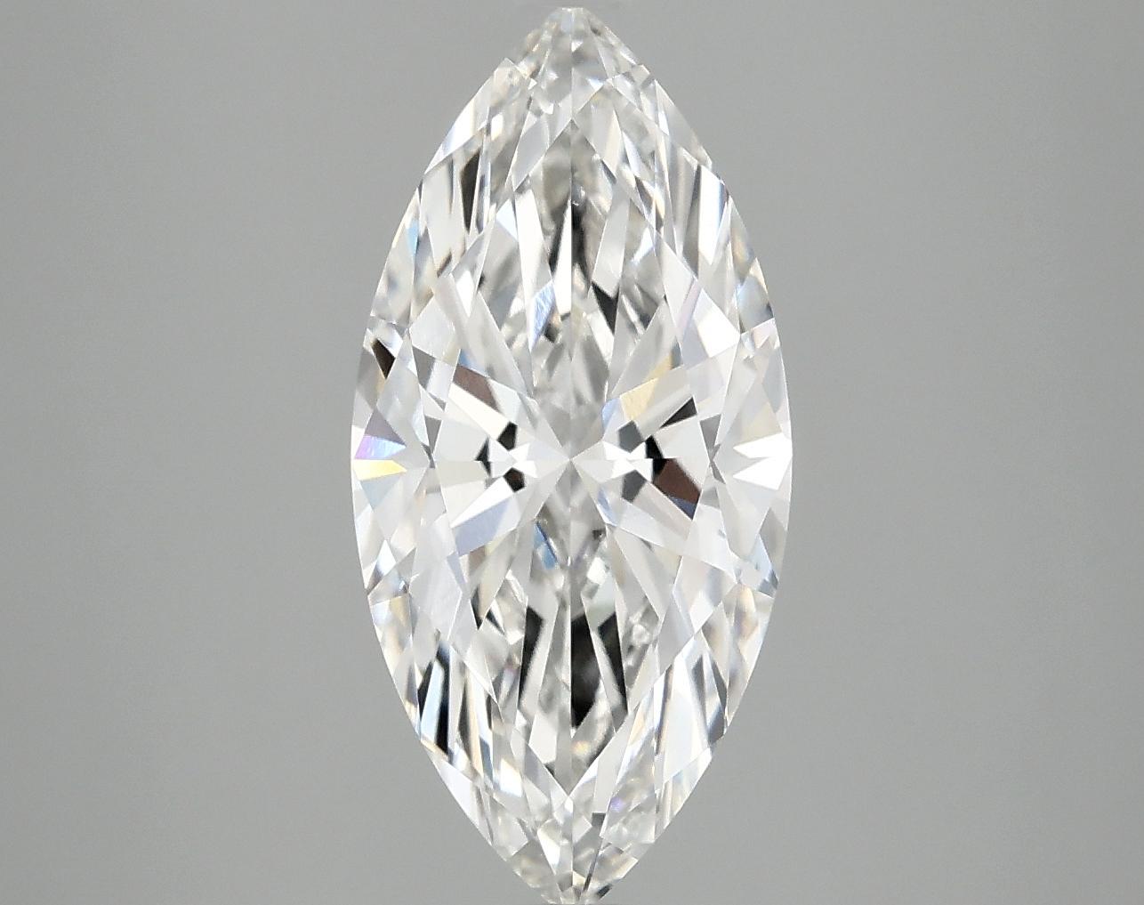 3.01 Carat Marquise Shaped Excellent Cut VVS2 IGI Certified Lab Grown Diamond