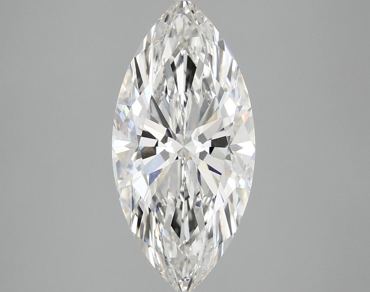 3.02 Carat Marquise Shaped Excellent Cut VVS2 IGI Certified Lab Grown Diamond
