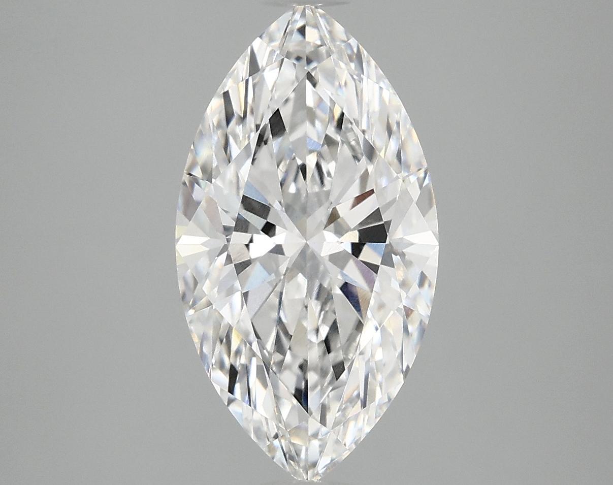 3.07 Carat Marquise Shaped Excellent Cut VVS2 IGI Certified Lab Grown Diamond