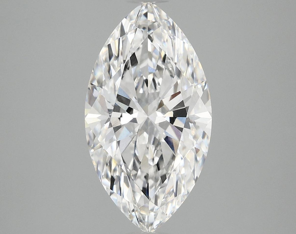 3.07 Carat Marquise Shaped Excellent Cut VVS2 IGI Certified Lab Grown Diamond