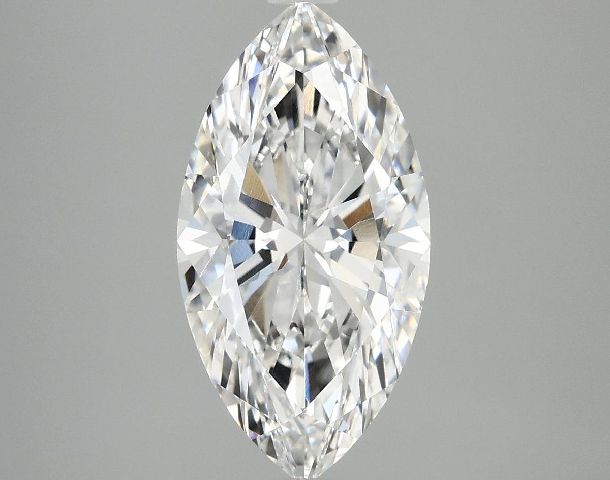 3.09 Carat Marquise Shaped Ideal Cut VVS2 IGI Certified Lab Grown Diamond