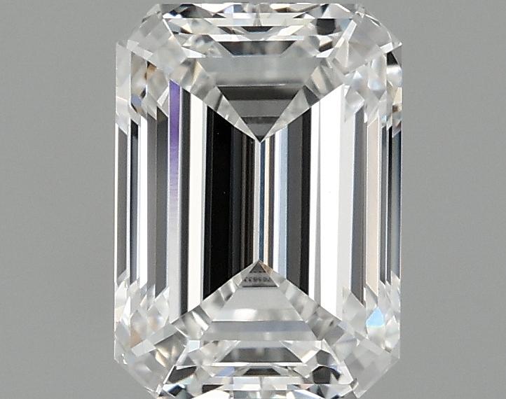 0.97 Carat Emerald Shaped Excellent Cut VVS2 IGI Certified Lab Grown Diamond