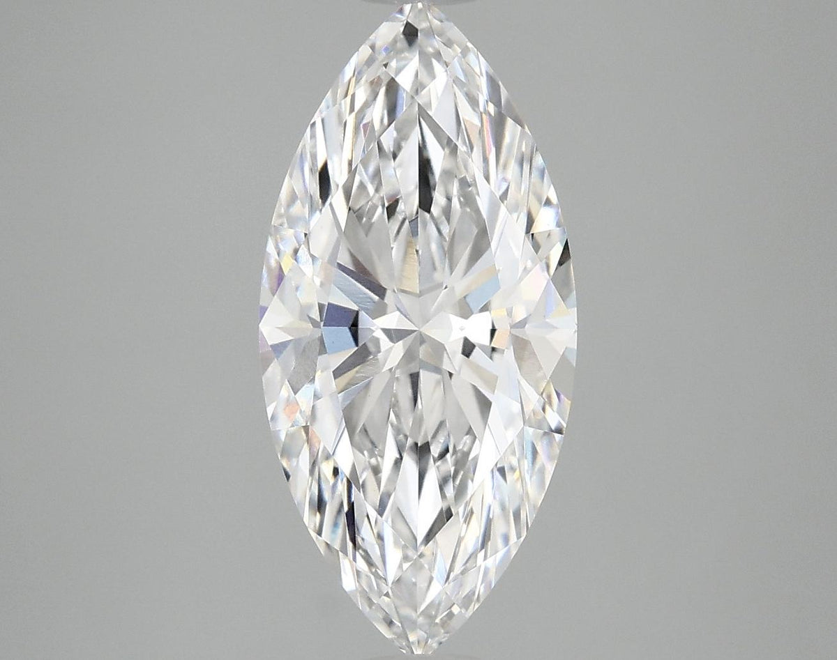 3.08 Carat Marquise Shaped Excellent Cut VVS2 IGI Certified Lab Grown Diamond