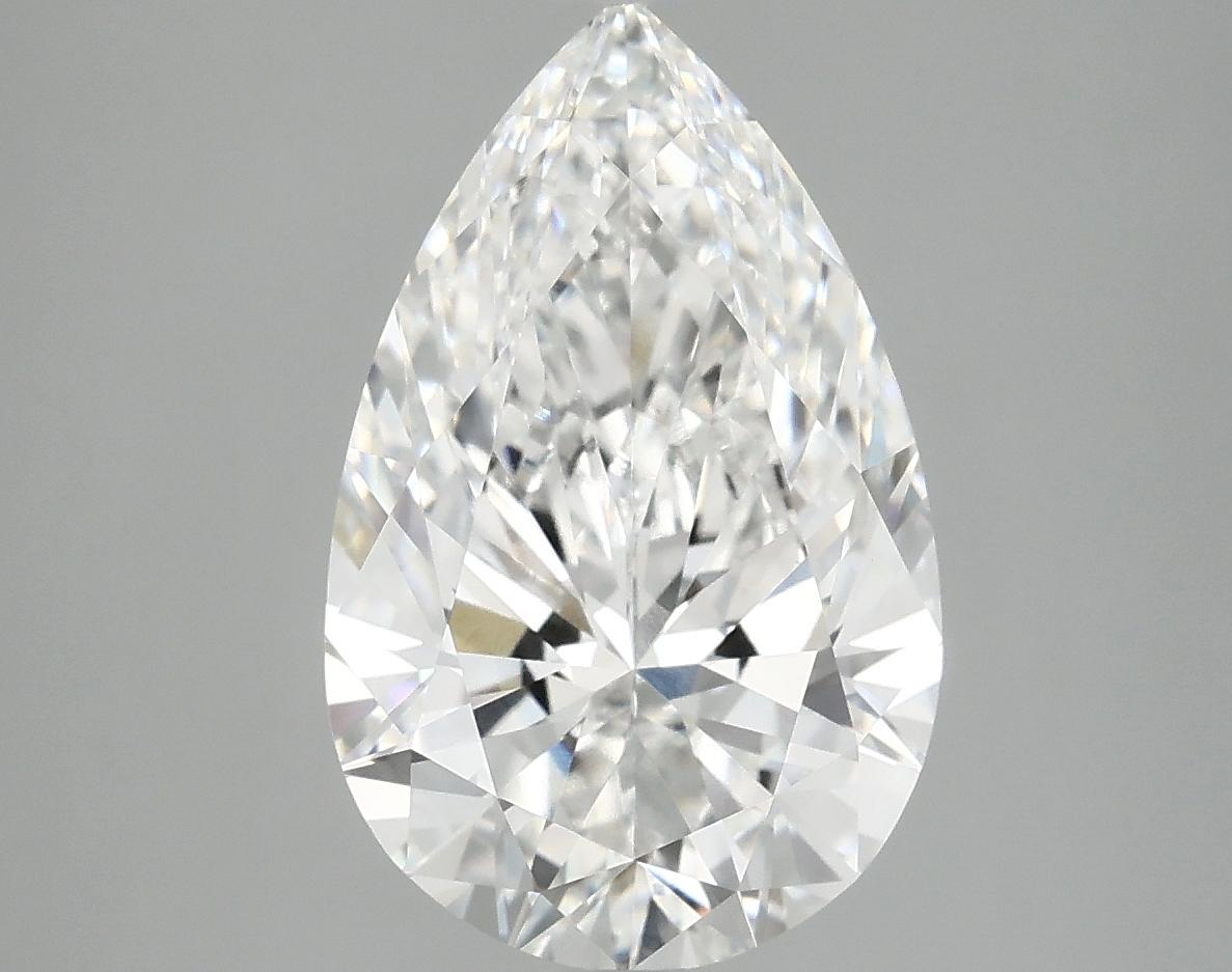 4.03 Carat Pear Shaped Ideal Cut VVS2 IGI Certified Lab Grown Diamond