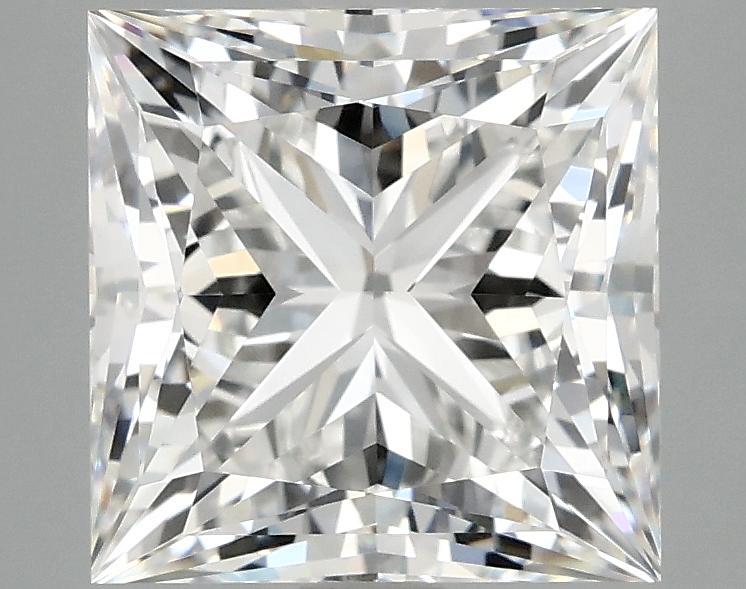 4.09 Carat Princess Shaped Ideal Cut VVS2 IGI Certified Lab Grown Diamond