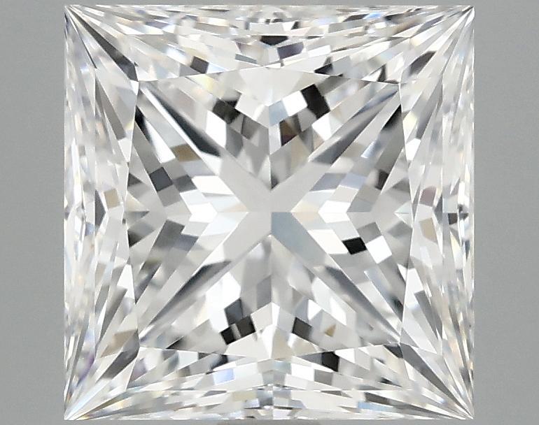 4.05 Carat Princess Shaped Ideal Cut VVS2 IGI Certified Lab Grown Diamond
