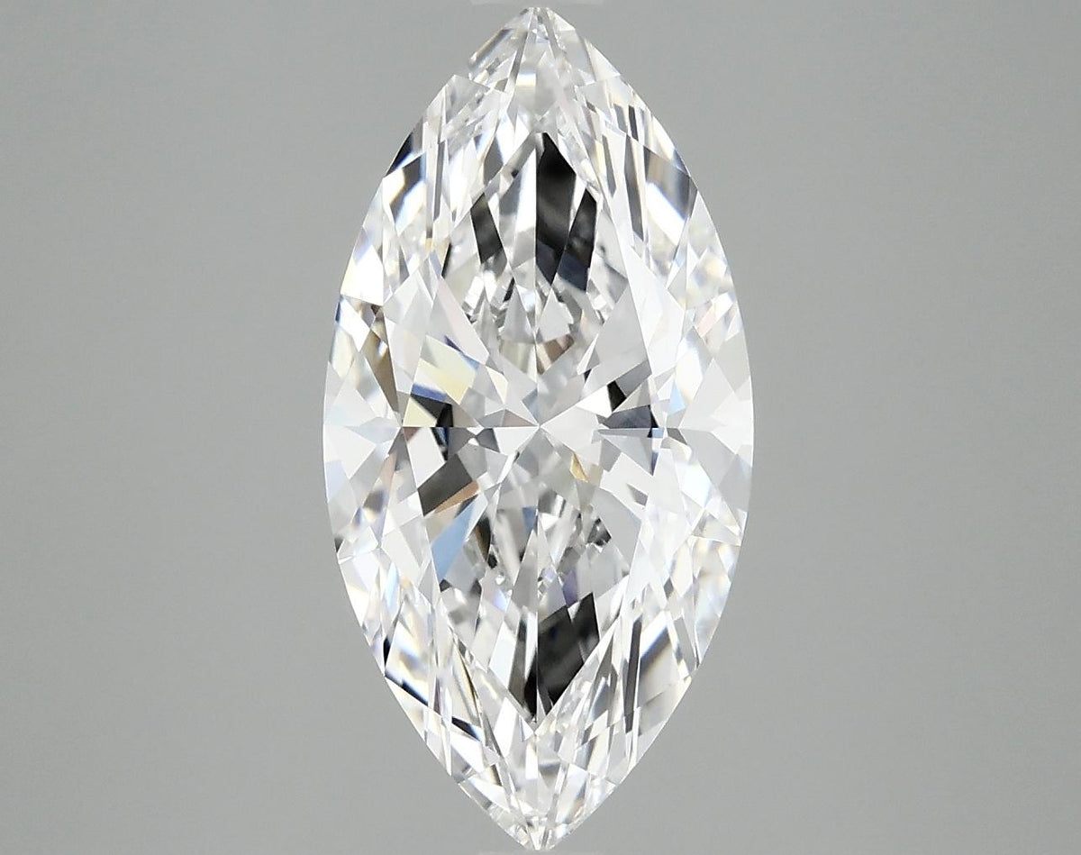 3.09 Carat Marquise Shaped Ideal Cut VVS2 IGI Certified Lab Grown Diamond