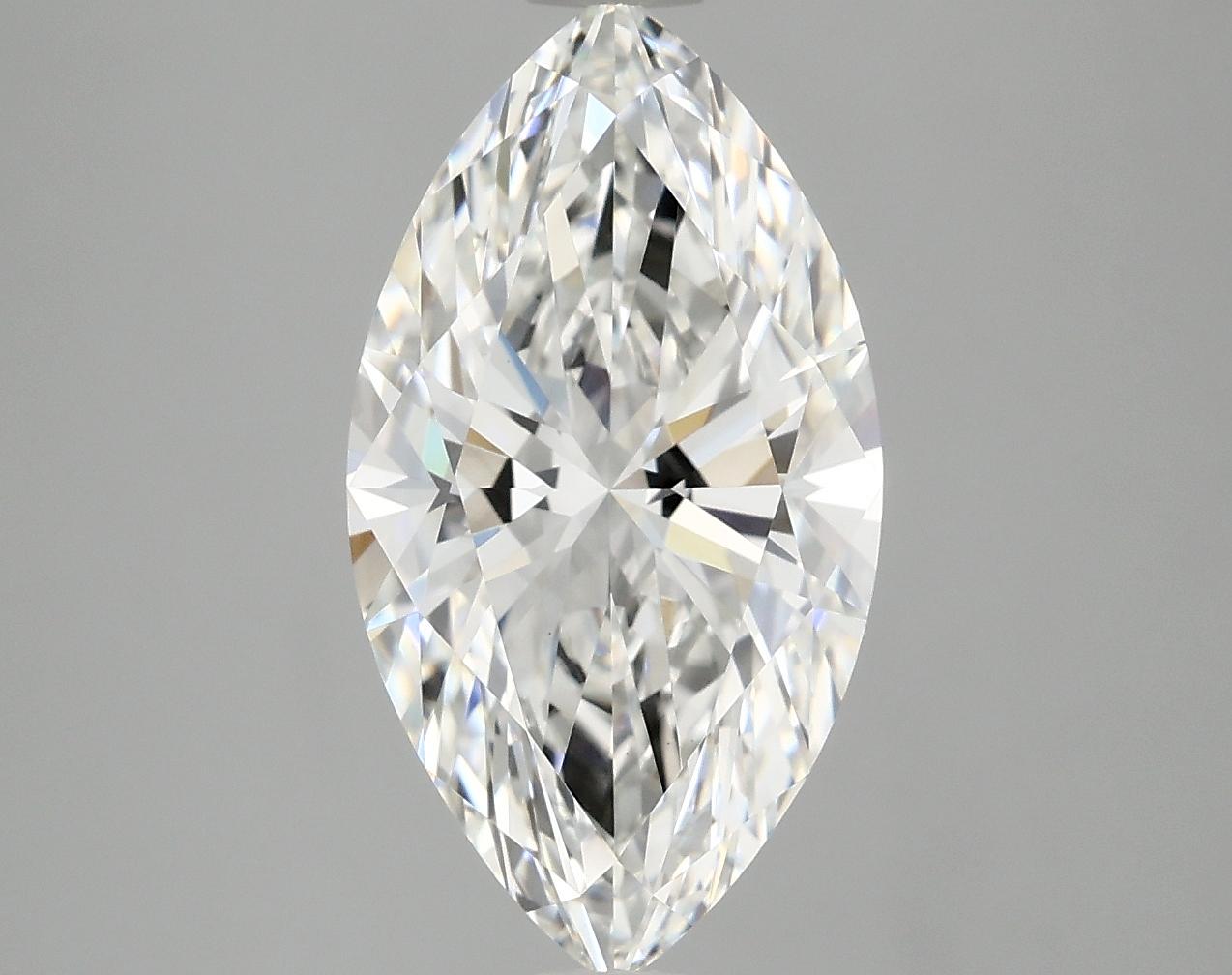 3.07 Carat Marquise Shaped Excellent Cut VVS2 IGI Certified Lab Grown Diamond