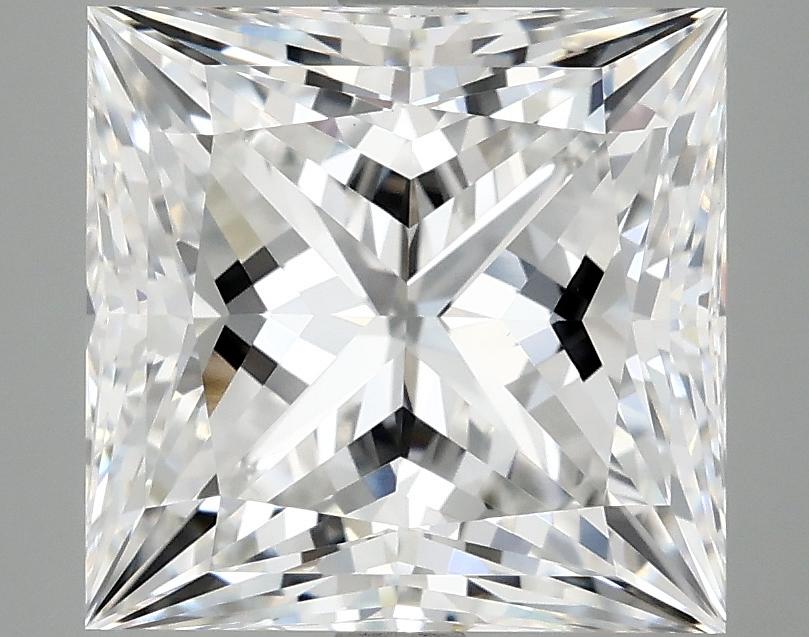 5.08 Carat Princess Shaped Ideal Cut VVS2 IGI Certified Lab Grown Diamond