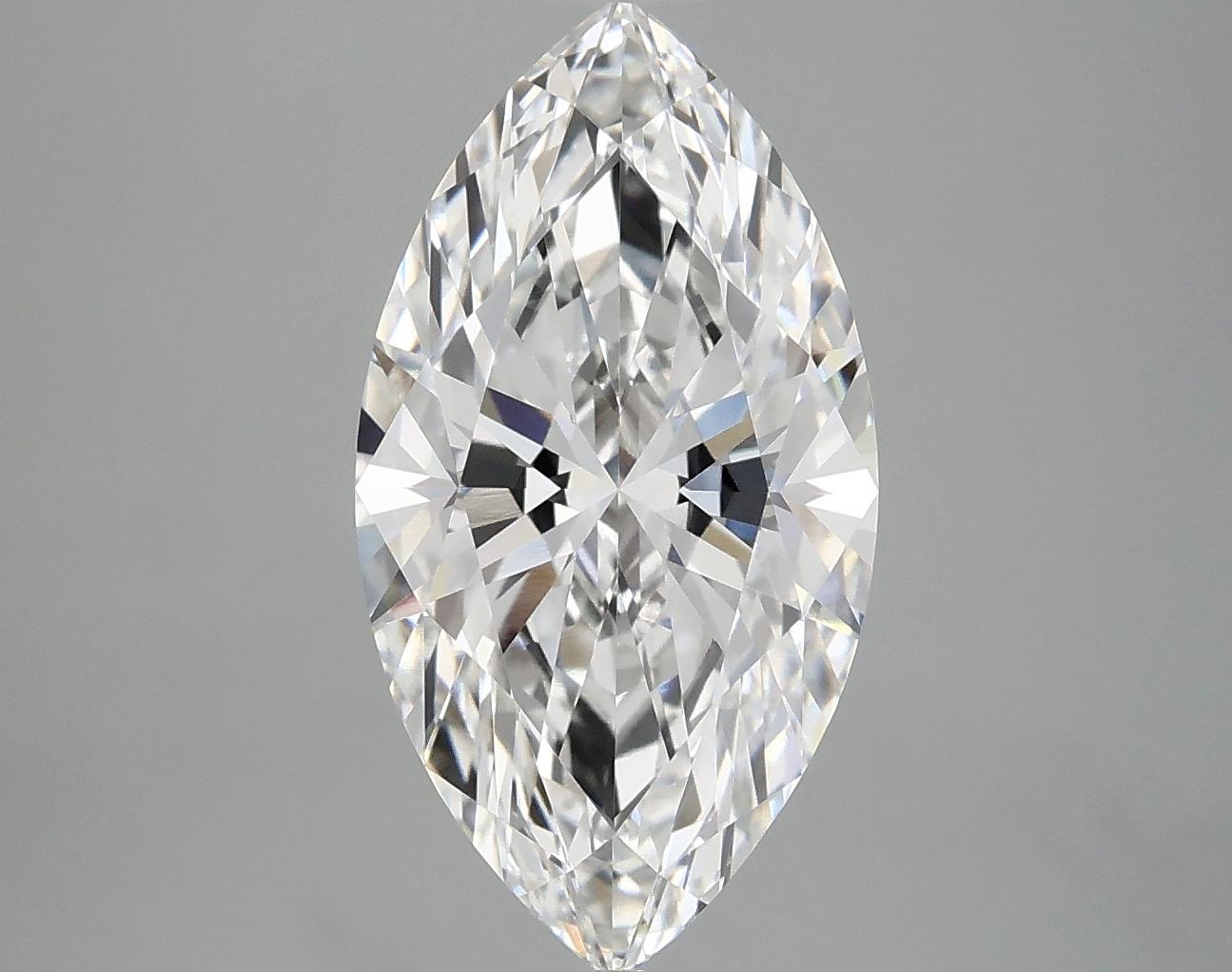 3.08 Carat Marquise Shaped Excellent Cut VS1 IGI Certified Lab Grown Diamond