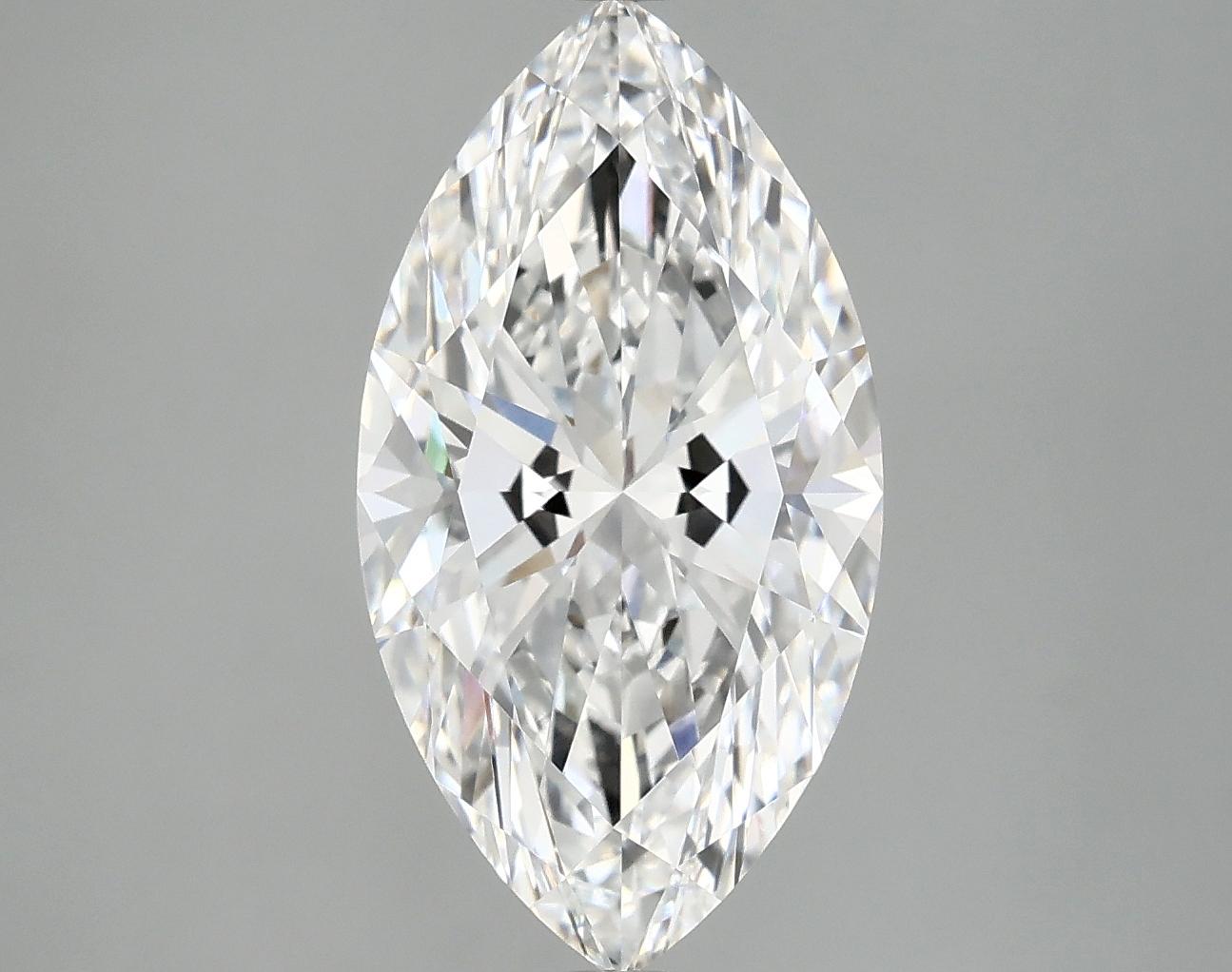 3.97 Carat Marquise Shaped Excellent Cut VVS2 IGI Certified Lab Grown Diamond