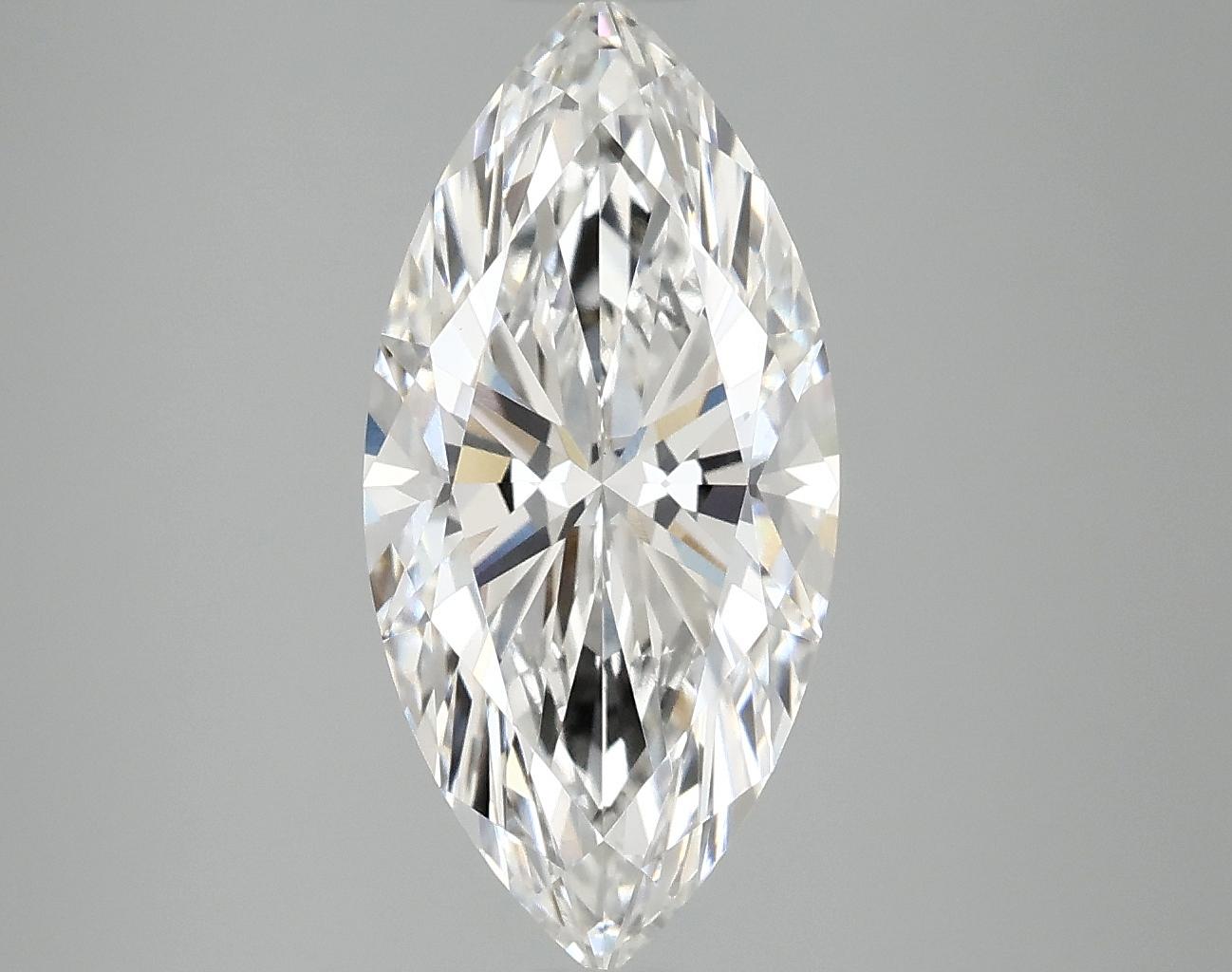 3.08 Carat Marquise Shaped Excellent Cut VVS2 IGI Certified Lab Grown Diamond
