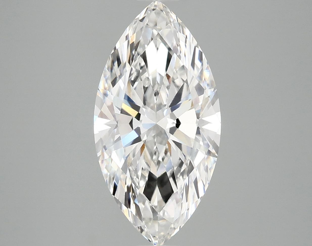 2.97 Carat Marquise Shaped Ideal Cut VVS2 IGI Certified Lab Grown Diamond