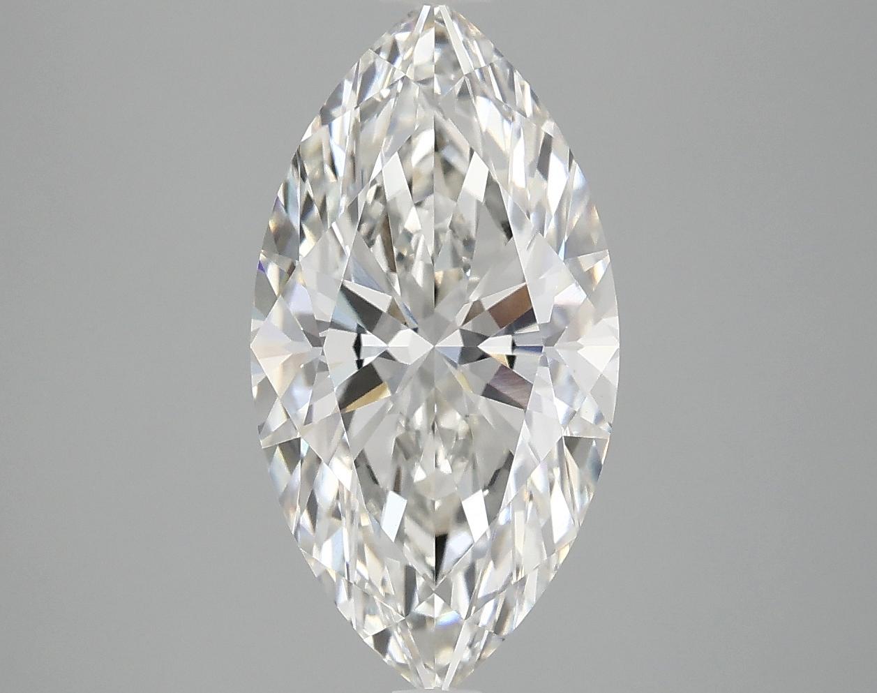 3.04 Carat Marquise Shaped Excellent Cut VVS2 IGI Certified Lab Grown Diamond