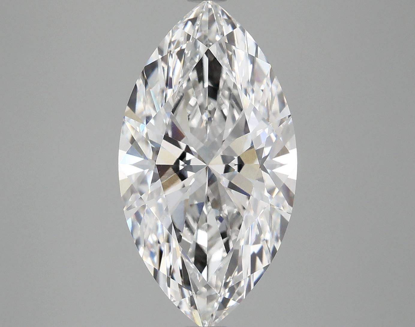4.1 Carat Marquise Shaped Excellent Cut VVS2 IGI Certified Lab Grown Diamond