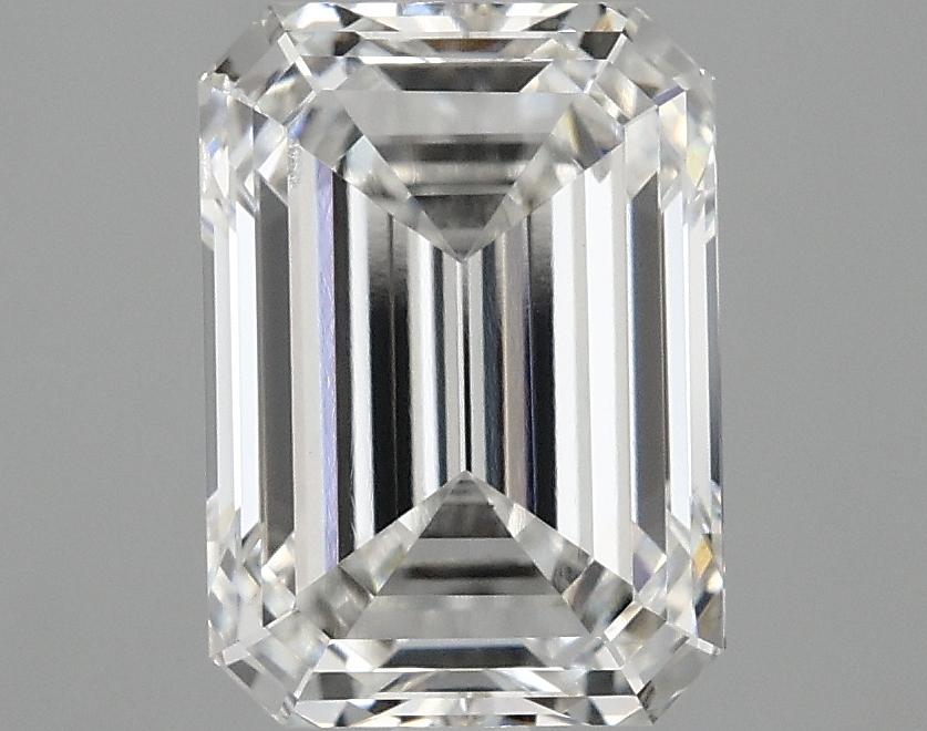 3.08 Carat Emerald Shaped Ideal Cut SI1 IGI Certified Lab Grown Diamond