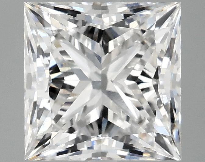 2.85 Carat Princess Shaped Ideal Cut VVS2 IGI Certified Lab Grown Diamond