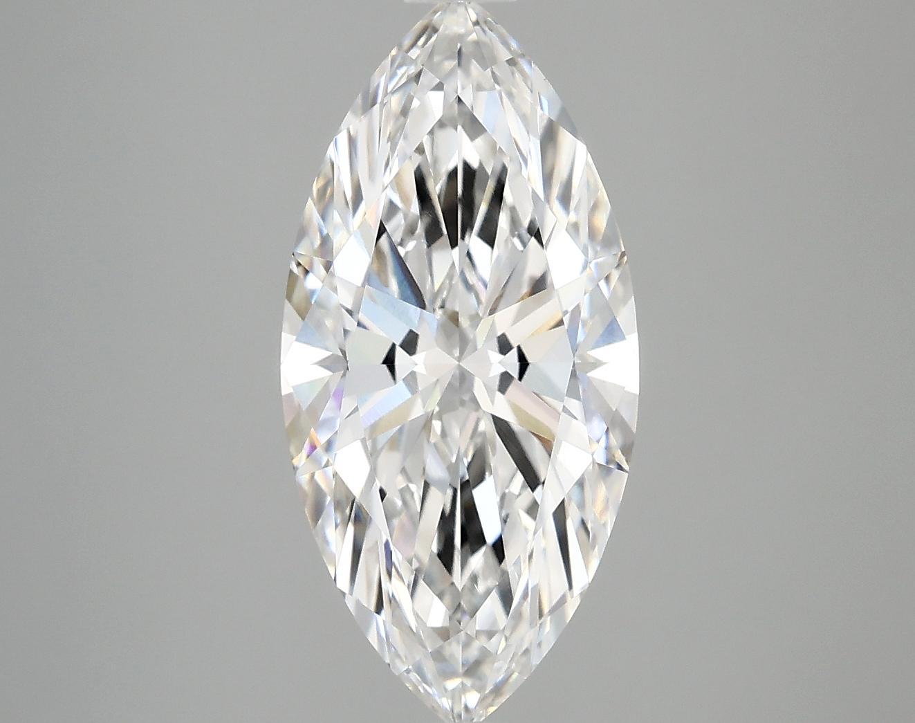 3.04 Carat Marquise Shaped Excellent Cut VVS2 IGI Certified Lab Grown Diamond