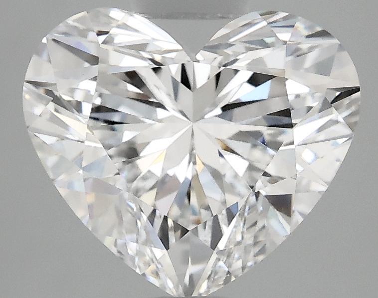 3.09 Carat Heart Shaped Ideal Cut VVS2 IGI Certified Lab Grown Diamond