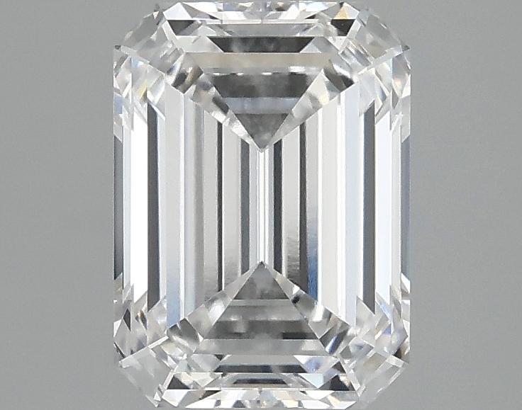 2.09 Carat Emerald Shaped Excellent Cut VVS2 IGI Certified Lab Grown Diamond