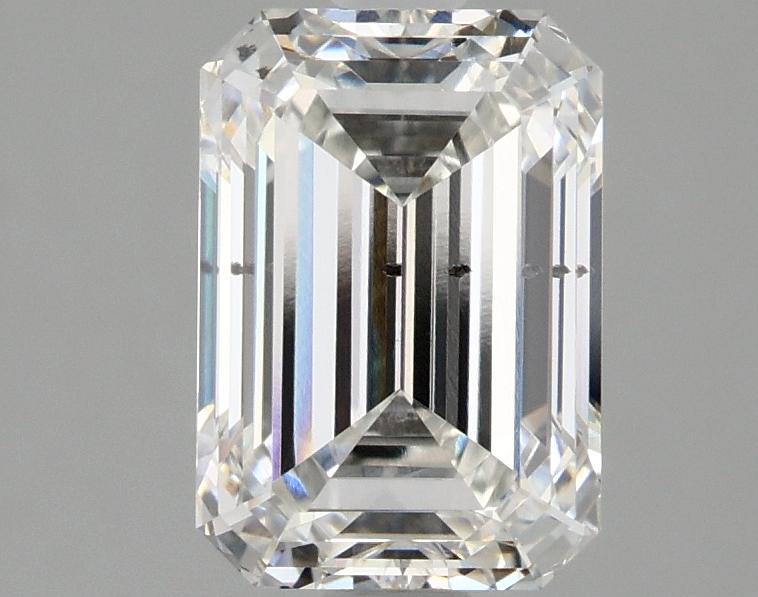 2.11 Carat Emerald Shaped Ideal Cut SI1 IGI Certified Lab Grown Diamond