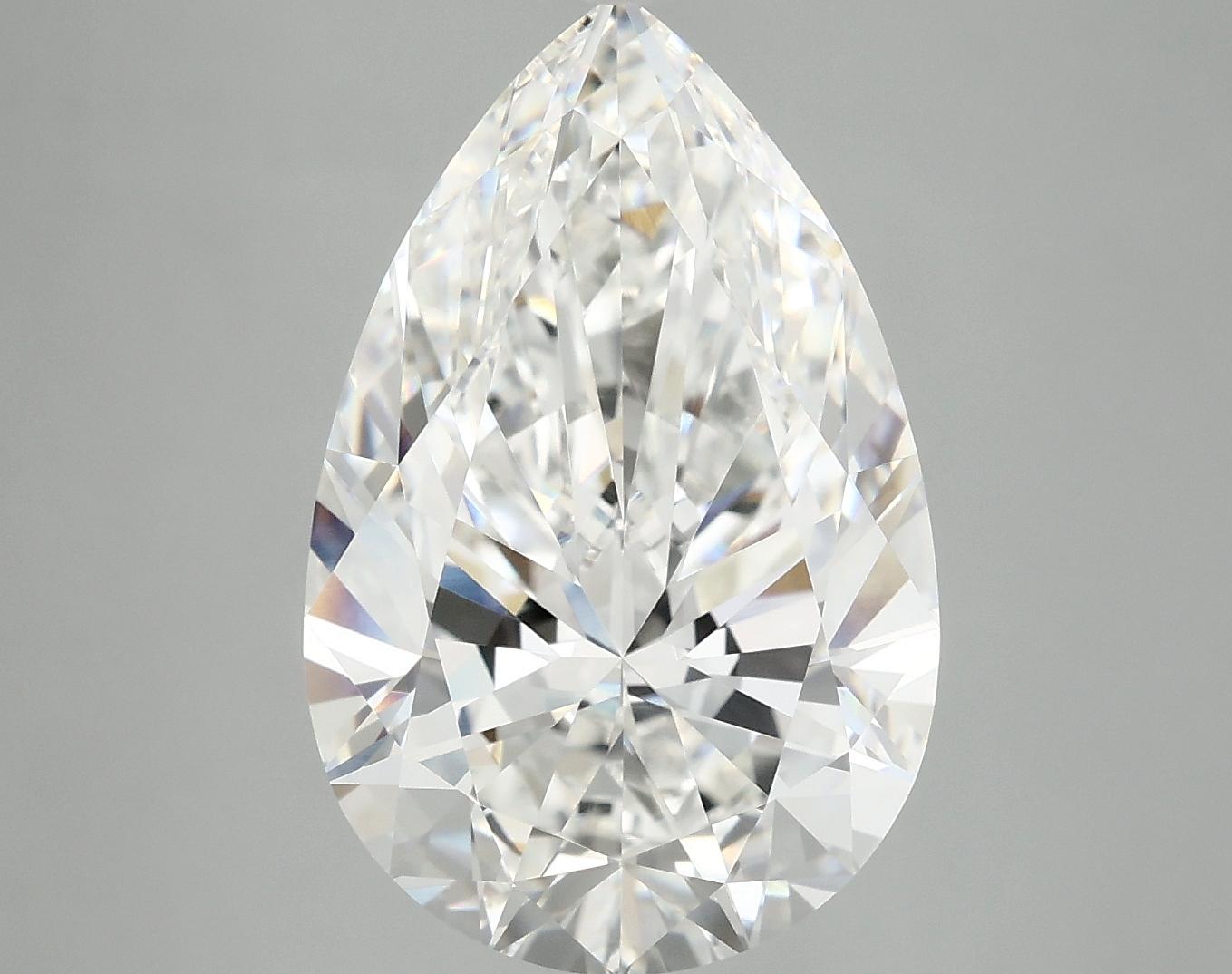 7.04 Carat Pear Shaped Ideal Cut VVS2 IGI Certified Lab Grown Diamond