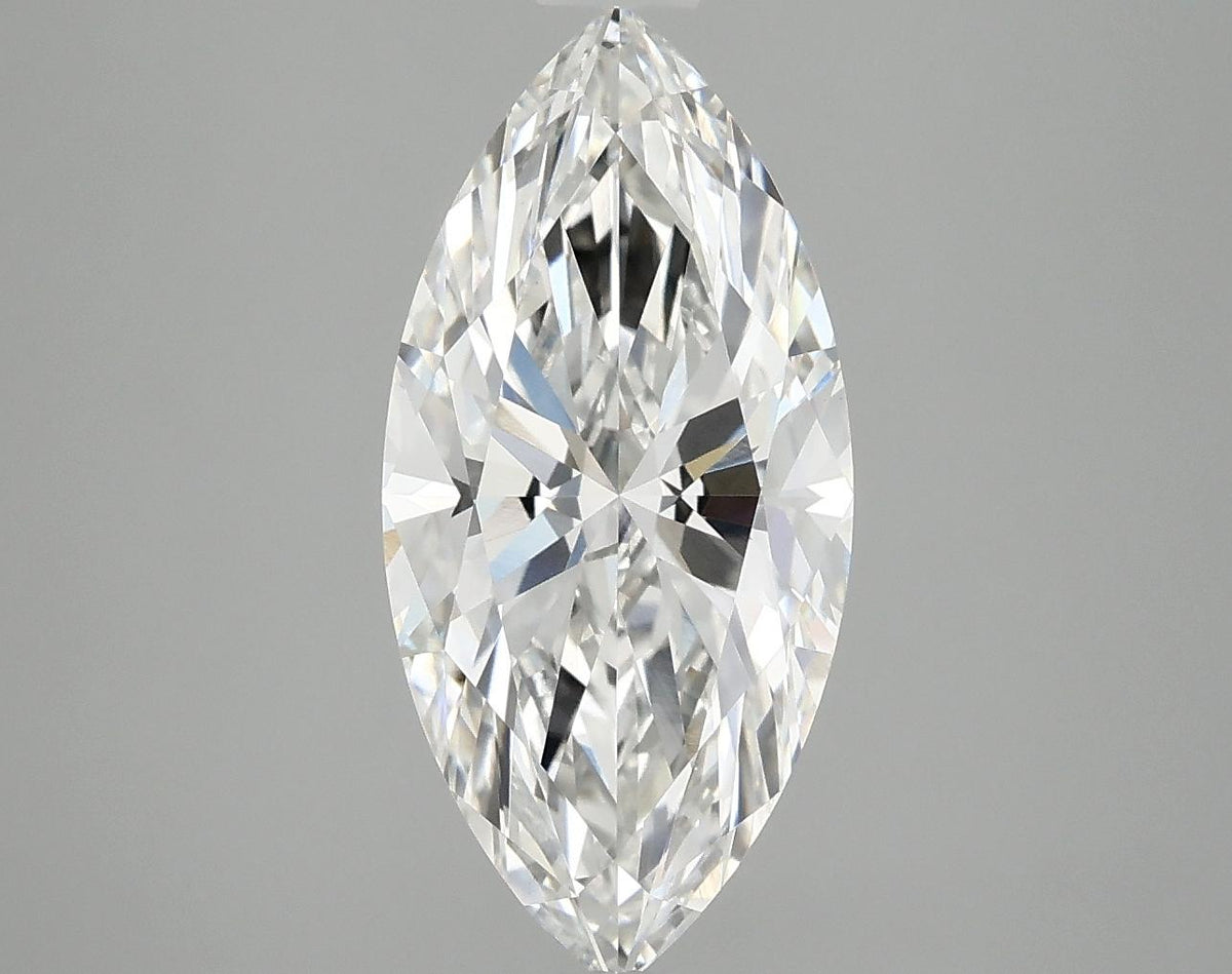 3.07 Carat Marquise Shaped Excellent Cut VVS2 IGI Certified Lab Grown Diamond