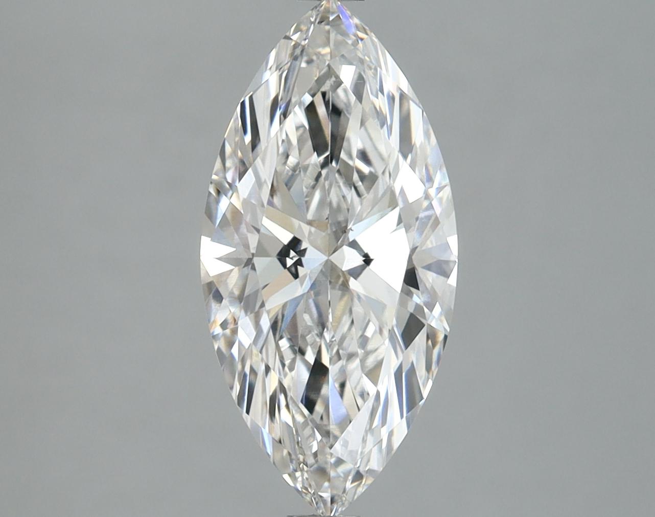 2.87 Carat Marquise Shaped Excellent Cut VVS2 IGI Certified Lab Grown Diamond