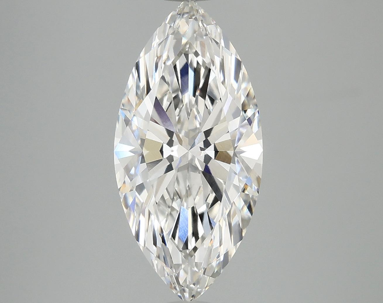 3.1 Carat Marquise Shaped Excellent Cut VVS2 IGI Certified Lab Grown Diamond