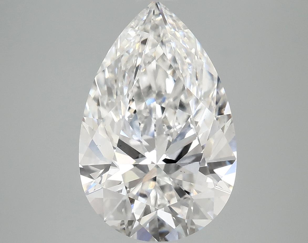 4.02 Carat Pear Shaped Excellent Cut VS2 GSI Certified Lab Grown Diamond