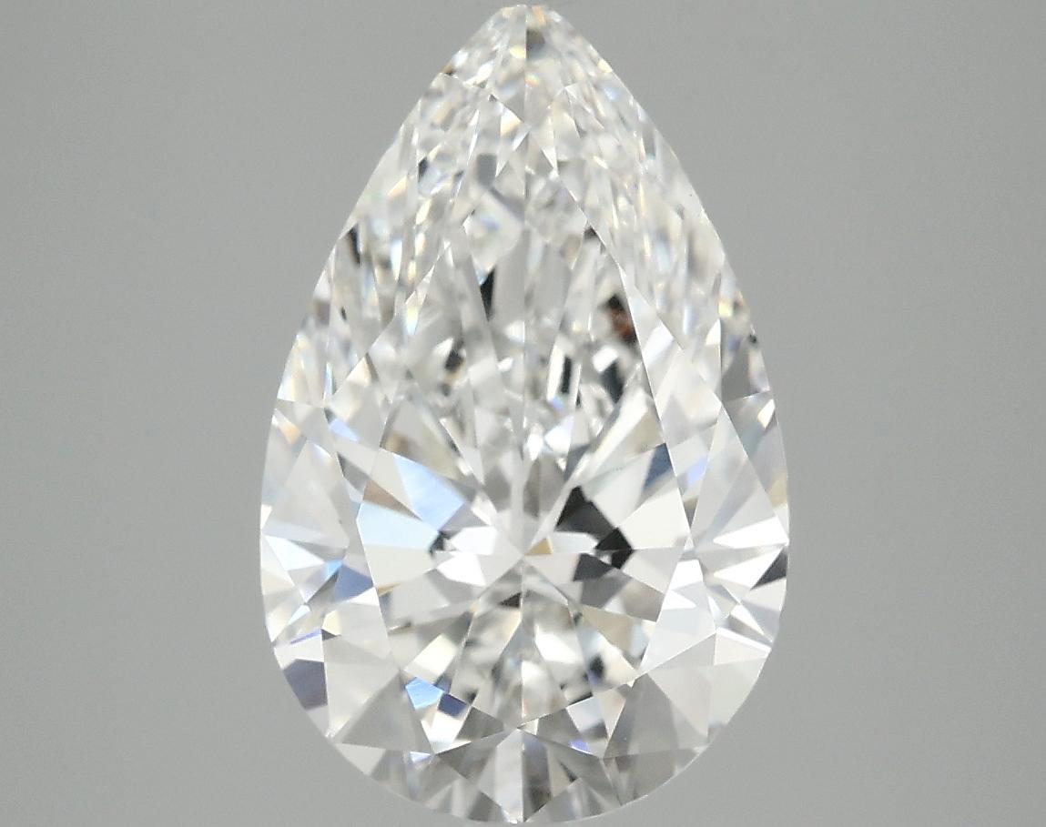 3.75 Carat Pear Shaped Ideal Cut VVS2 IGI Certified Lab Grown Diamond