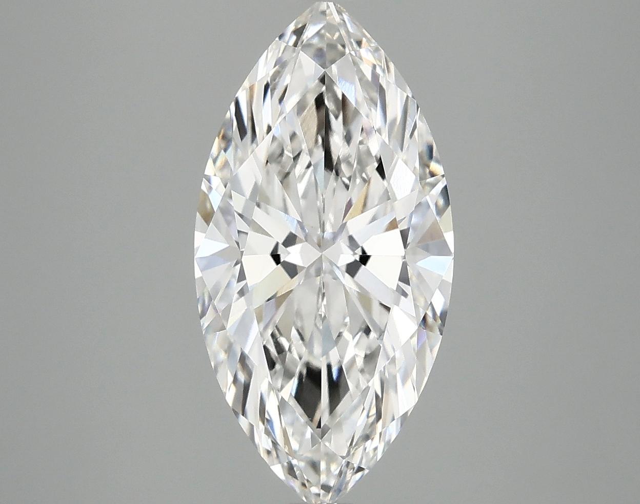 3.01 Carat Marquise Shaped Ideal Cut VVS2 IGI Certified Lab Grown Diamond