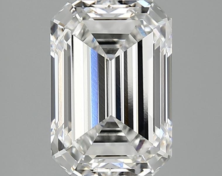 3.03 Carat Emerald Shaped Ideal Cut VVS2 IGI Certified Lab Grown Diamond