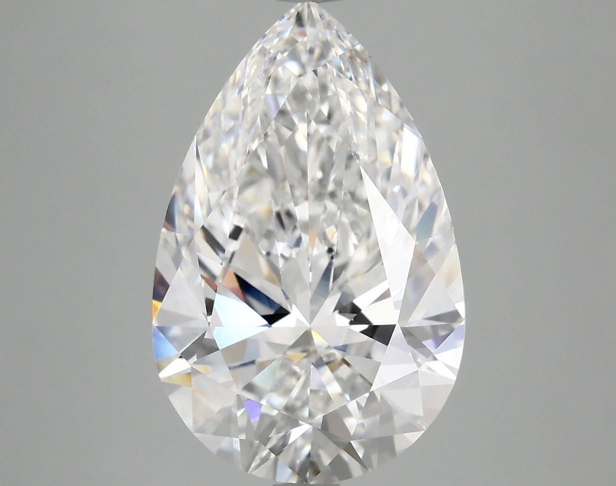 4.57 Carat Pear Shaped Ideal Cut VVS2 IGI Certified Lab Grown Diamond