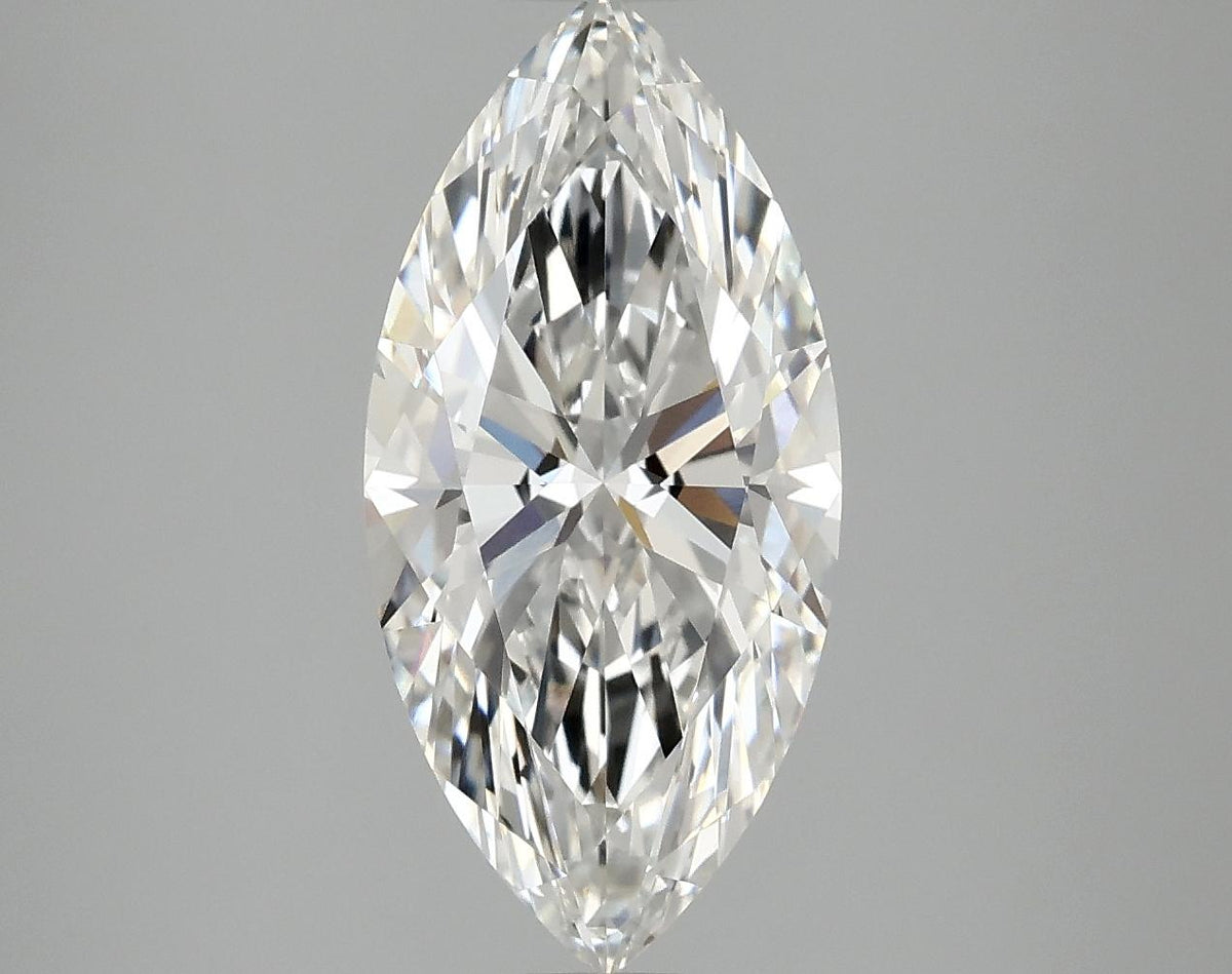 3.07 Carat Marquise Shaped Excellent Cut VVS2 IGI Certified Lab Grown Diamond
