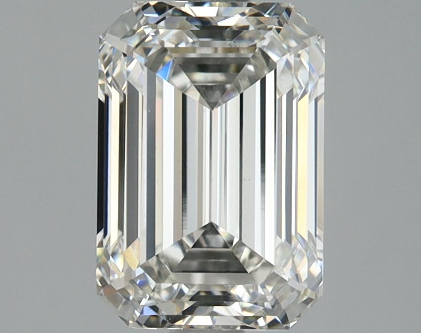 2.5 Carat Emerald Shaped Ideal Cut VVS2 IGI Certified Lab Grown Diamond