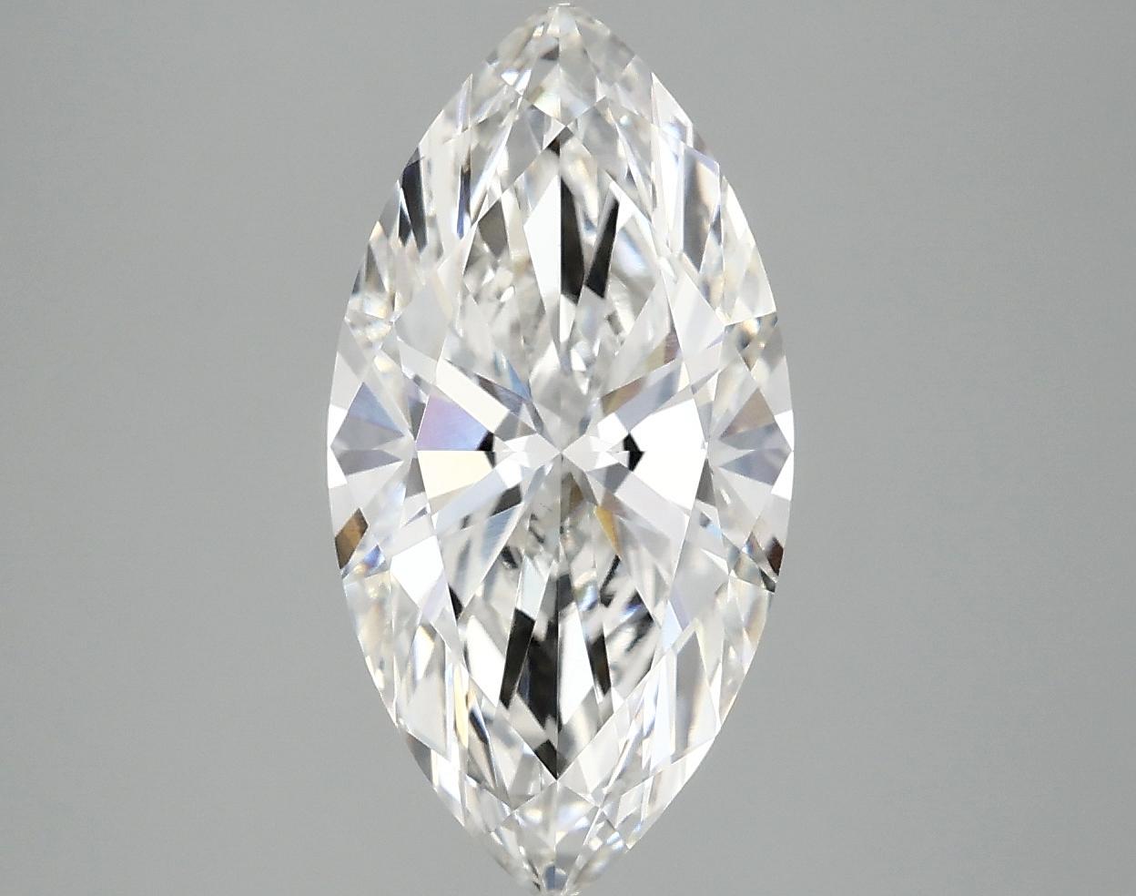 3.01 Carat Marquise Shaped Ideal Cut VVS2 IGI Certified Lab Grown Diamond