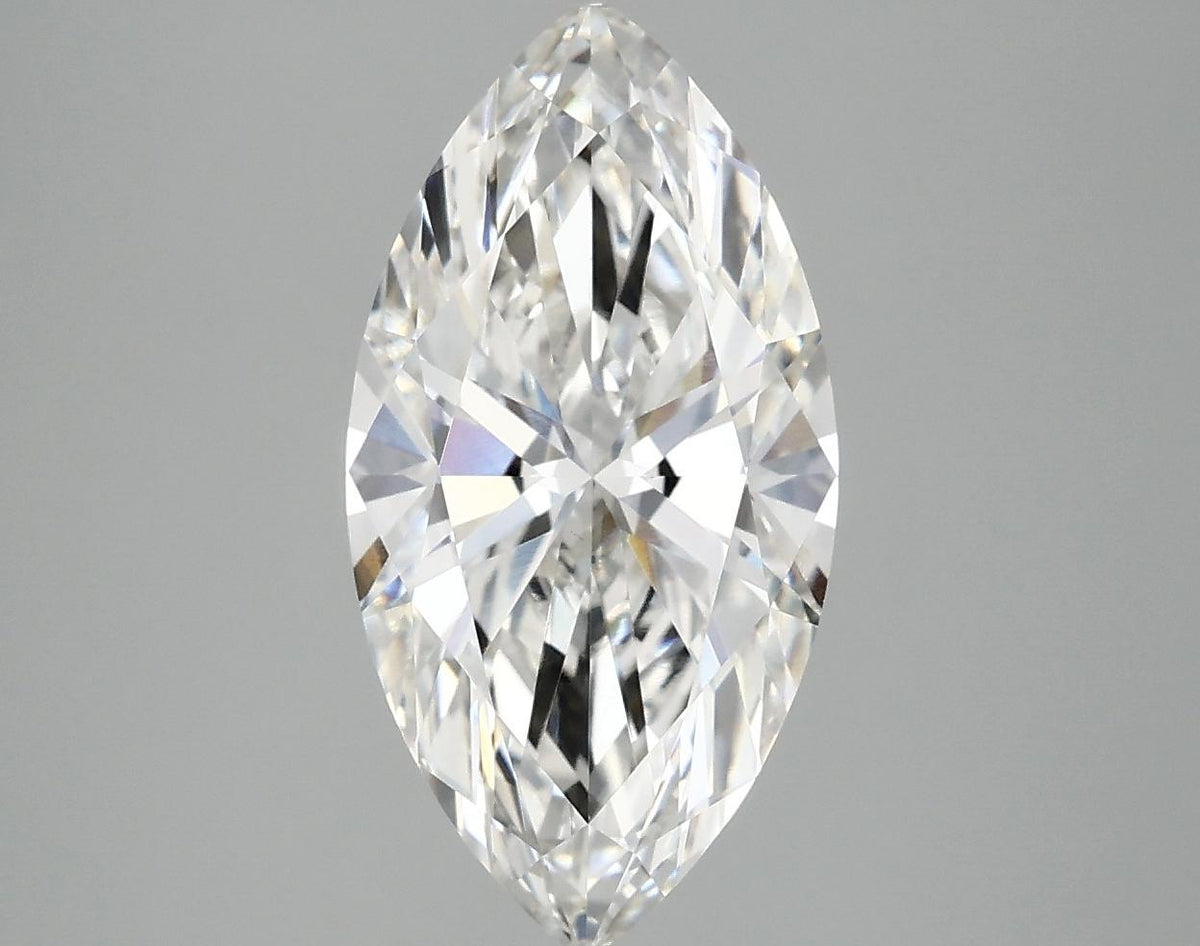3.01 Carat Marquise Shaped Ideal Cut VVS2 IGI Certified Lab Grown Diamond