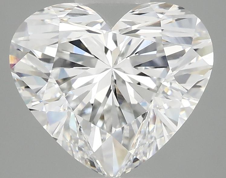 3.09 Carat Heart Shaped Ideal Cut VVS2 IGI Certified Lab Grown Diamond